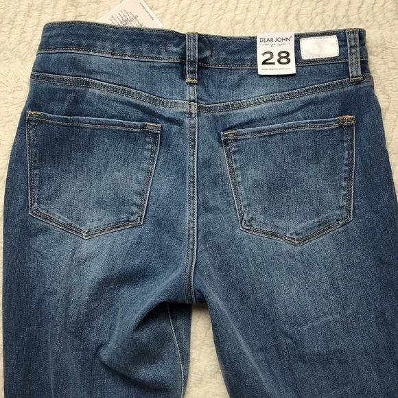 Dear John American Classic Women's Size 28th Medium Wash Denim Blue Jeans - Picture 10 of 12